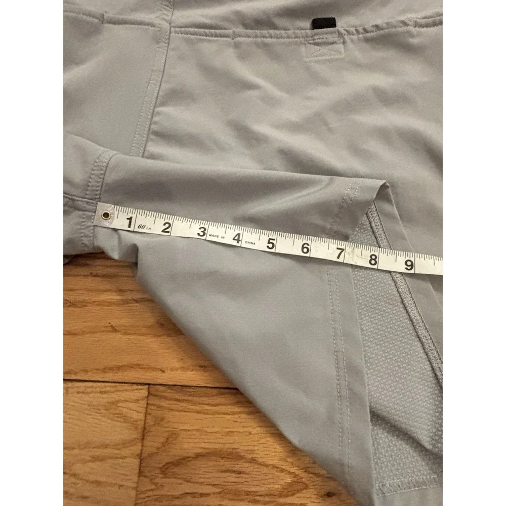The North Face‎ Shorts Flashdry Drawstring Lined Pockets Gray Mens Sz 38 (37x7')